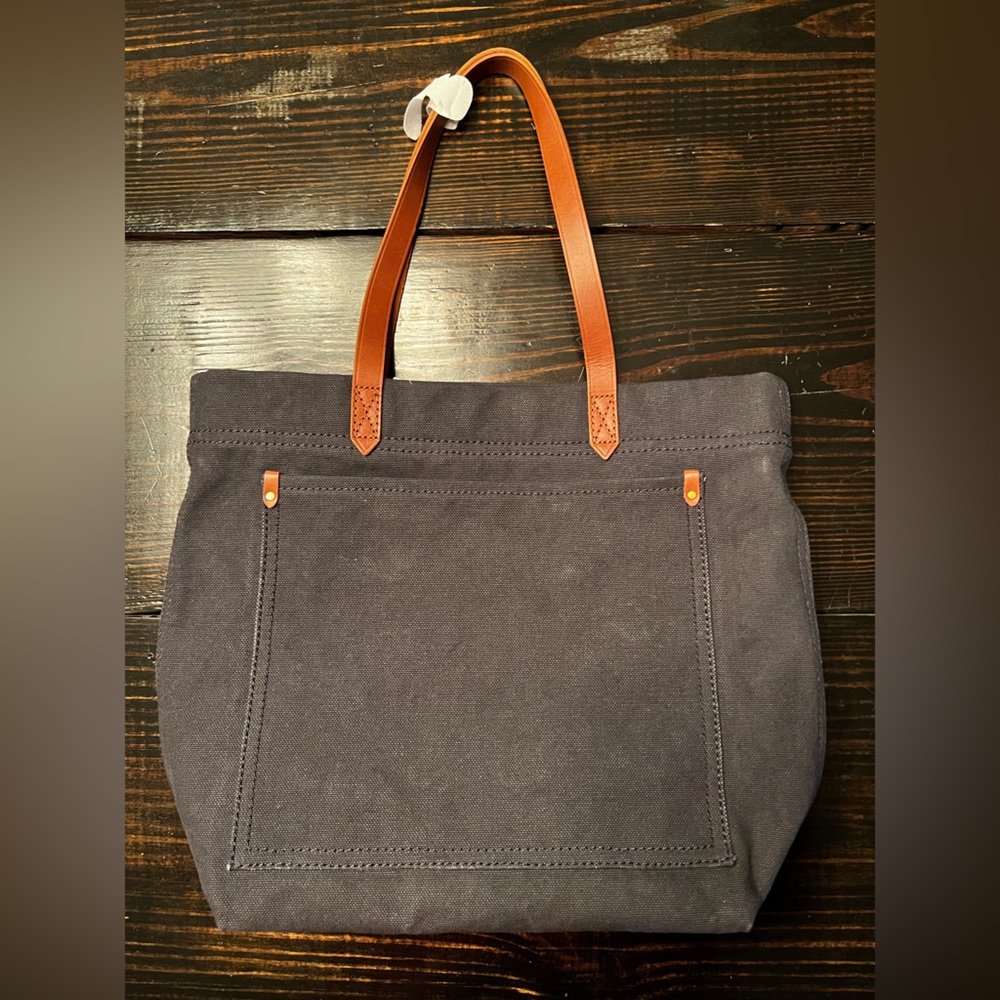 Madewell Canvas Medium Transport Tote Navy